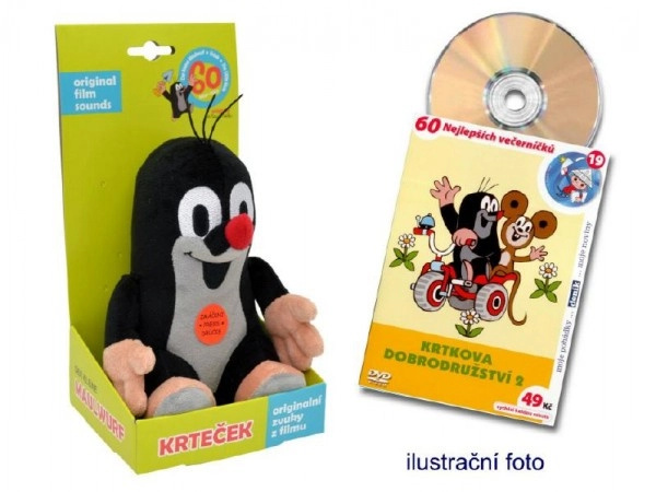 Krtek mluvící 15cm + DVD