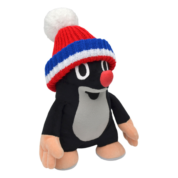 Krtek 24cm kulich červený-trikolóra - Zdeněk Miler