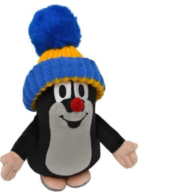 Krtek 20cm mluvící, žlutý kulich