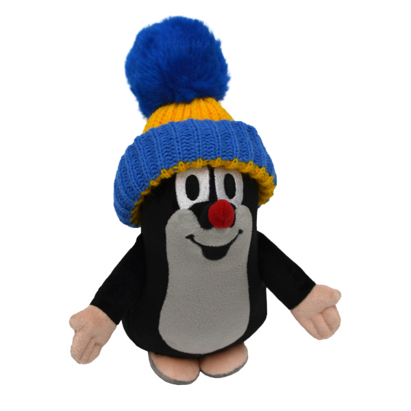 Moravská ústředna Krtek 20 cm kulich modrožlutý