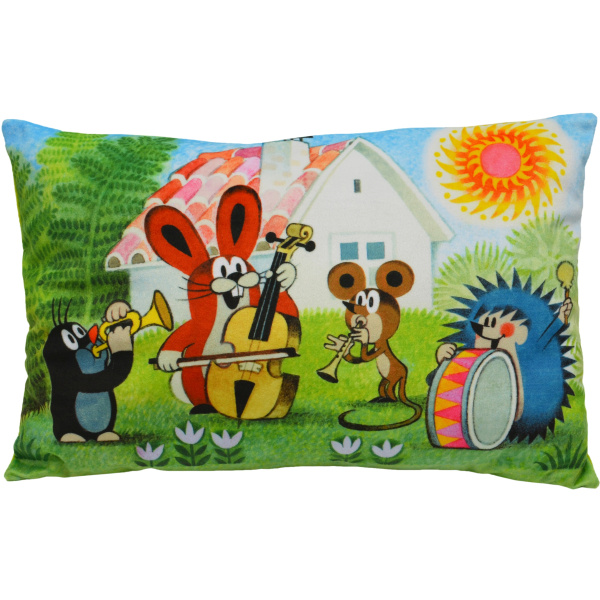 Moravská Ústředna Polštář Krtek 45x30cm, kapela