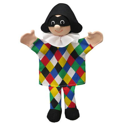 Moravská ústředna maňásek Harlekýn 32 cm