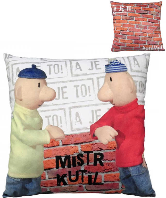 MORAVSKÁ ÚSTŘEDNA Polštářek 30x30cm Pat&Mat, kutil