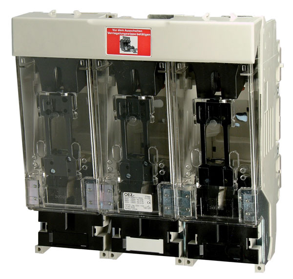 Pojistkový odpínač OEZ:07886 LTL4a-3x3/9/1250, Ie 1250 A, Ue 690 V, 3pól. provedení, 3pól. ovládání