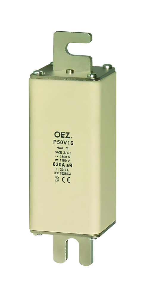 Pojistková vložka pro jištění polovodičů OEZ:15570 P50V16 50A gR, Un AC 1500 V / DC 1100 V, gR -