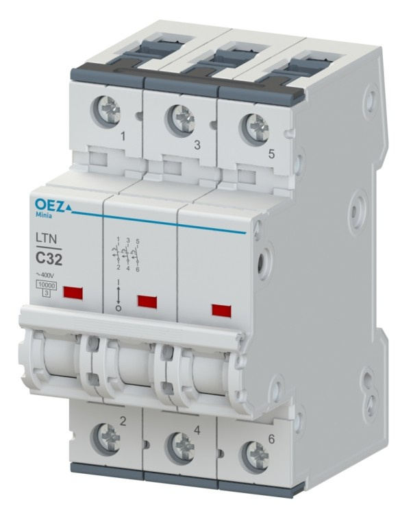Jistič OEZ LTN-25B-3 10 kA B 25 A