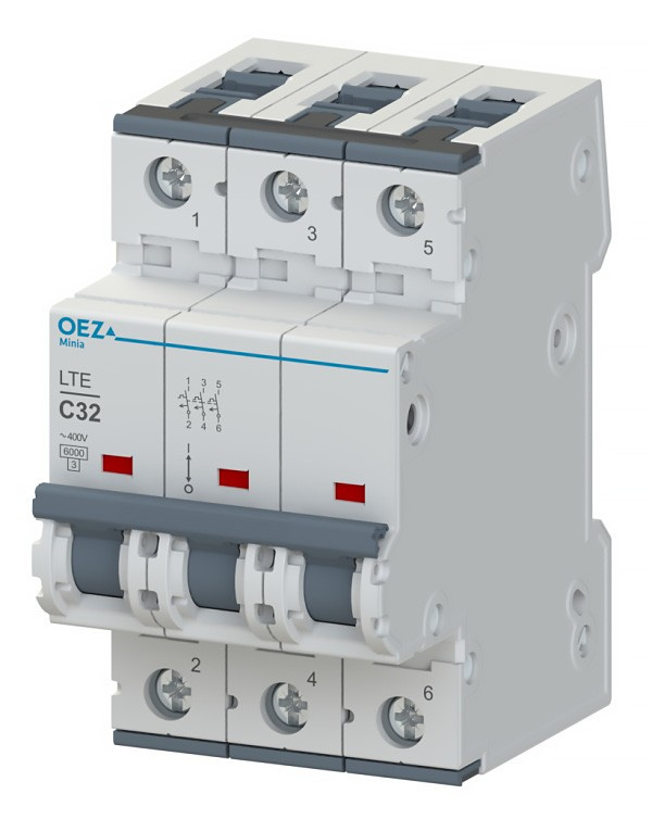 Jistič OEZ LTE-10B-3 6 kA B 10 A