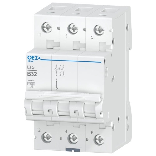 Jistič OEZ LTS-32B-3 10 kA B 32 A