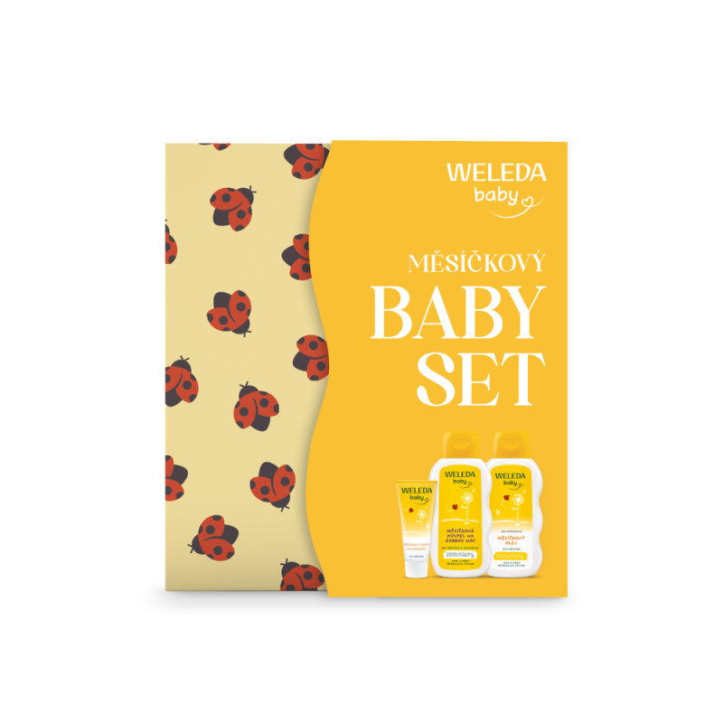 WELEDA Dárkové balení krabička měsíčkový baby set 3 kusy