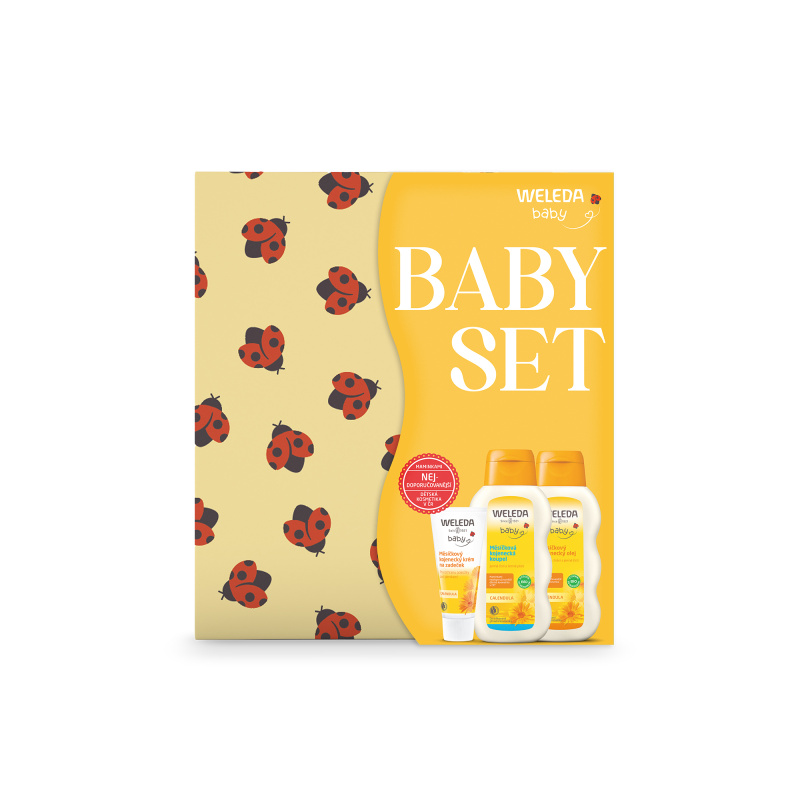 WELEDA Dárkové balení krabička měsíčkový baby set 3 kusy