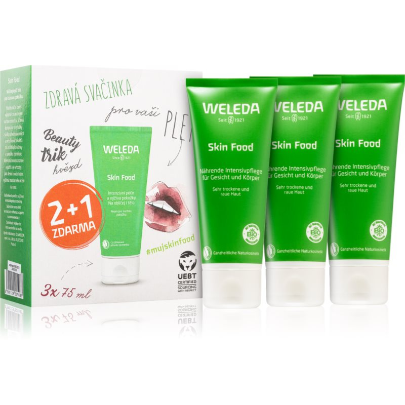Weleda Skin Food univerzální výživný krém s bylinkami pro velmi suchou pokožku 3x75 ml