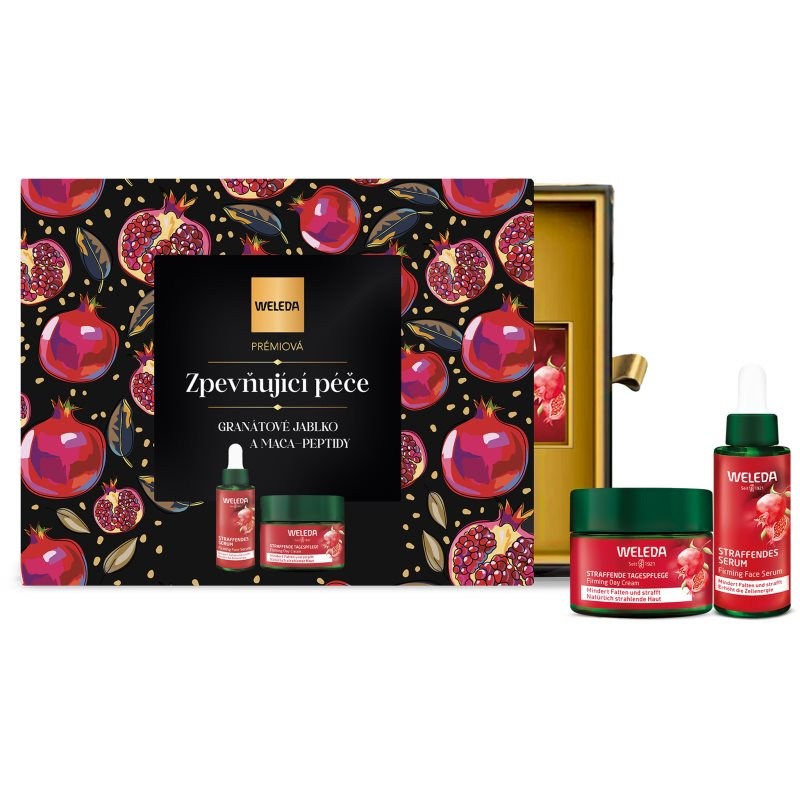 Weleda Granátové jablko a Maca peptidy SET I. dárková sada se zpevňujícím účinkem pro ženy Premium