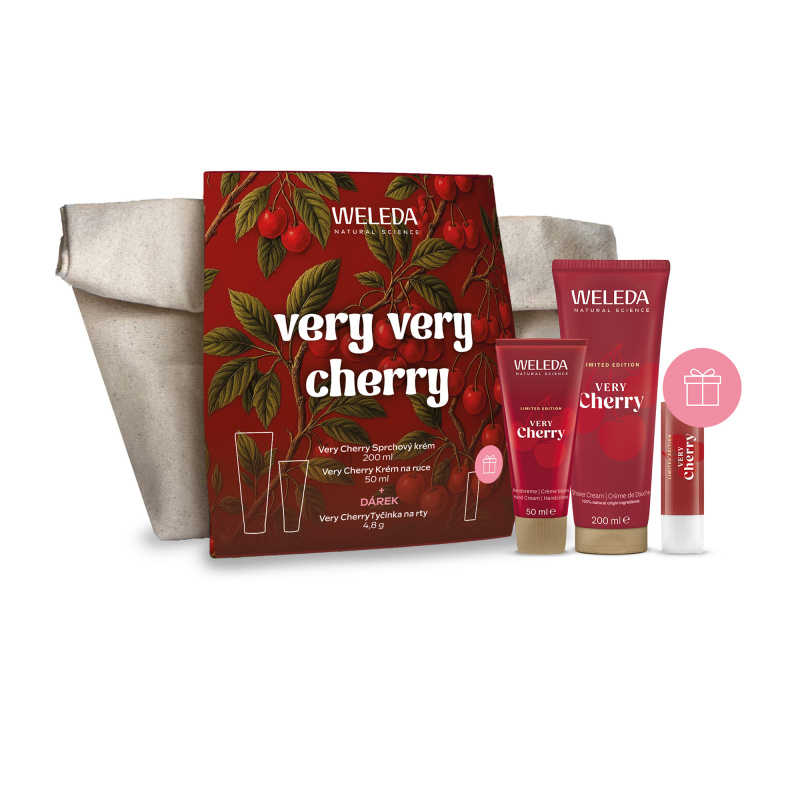 Weleda Very Very Cherry dárková sada na tělo a obličej
