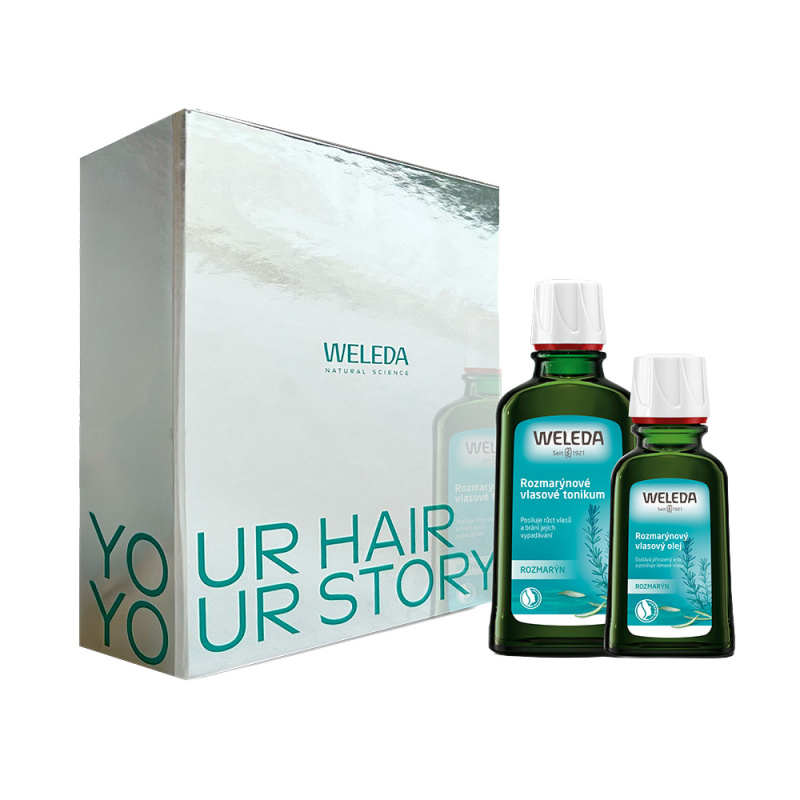 Weleda Rosemary dárková sada pro růst vlasů a posílení od kořínků