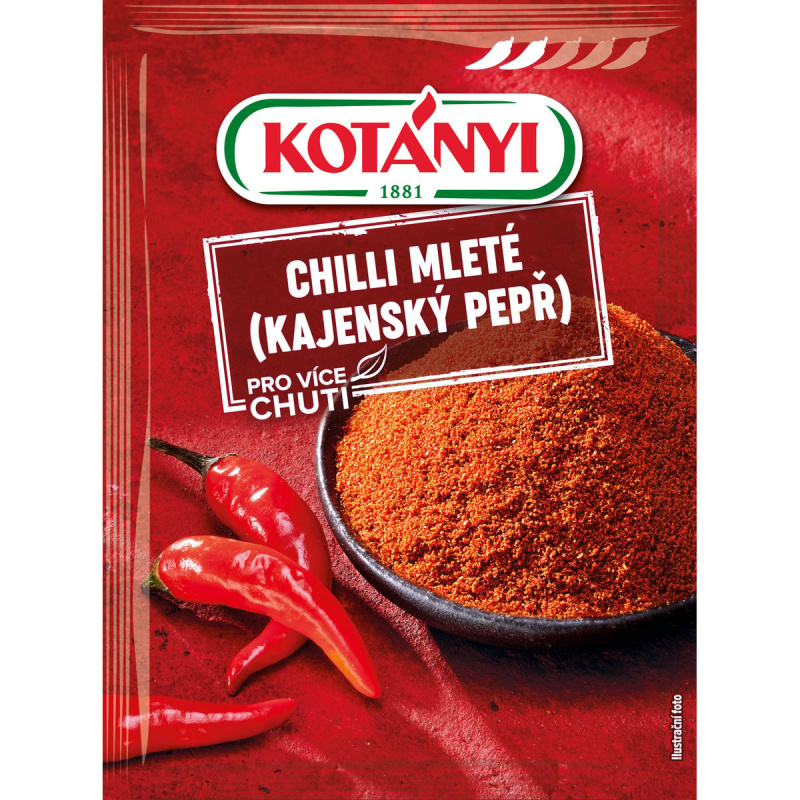 Kotányi Chilli papričky mleté cayenský pepř