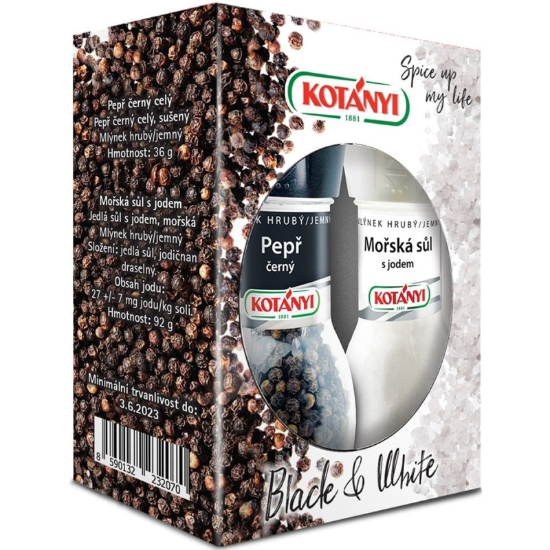 Kotányi Duopack mlýnky sůl a pepř