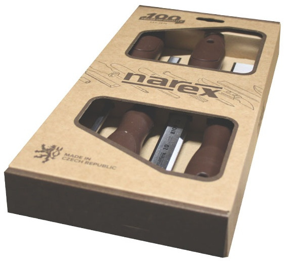 Sada plochých dlát Narex Plast Line Profi 4 ks
