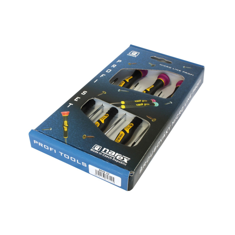 Narex Sada šroubováků MICRO LINE, 6 ks