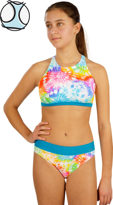 Dívčí plavky top LITEX sportovní barevný Velikost: 158