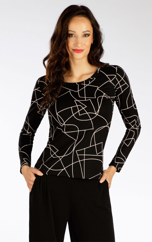 Dámské triko LITEX s dlouhým rukávem černé Velikost: S