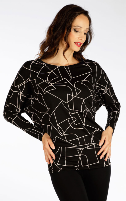 Dámské triko LITEX s dlouhým rukávem černé Velikost: M