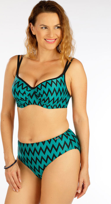 Dámské plavky kalhotky LITEX vysoké zelené Velikost: 44