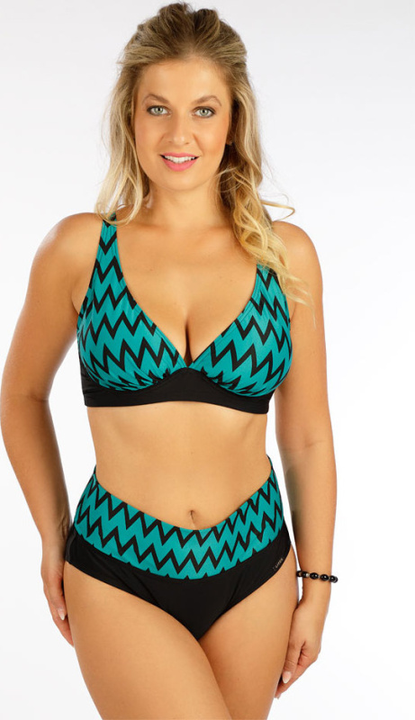 Dámské plavky podprsenka LITEX s kosticemi zelená Velikost: 40