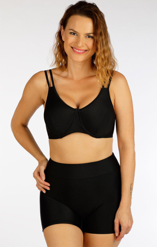 Dámské plavky podprsenka LITEX s hlubokými košíčky černá Velikost: 80D