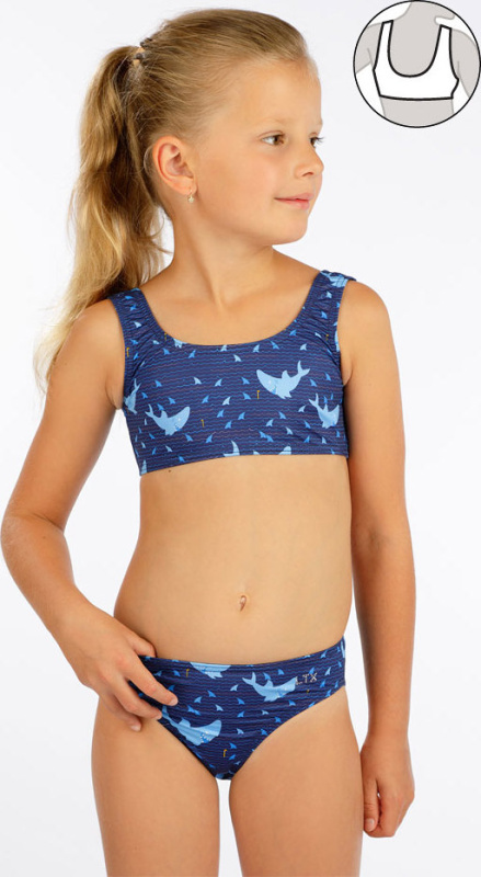 Dívčí plavky top LITEX modré Velikost: 110