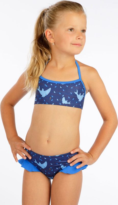 Dívčí plavky top LITEX modré Velikost: 134