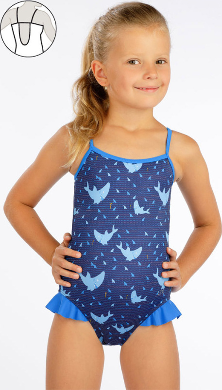 Dívčí jednodílné plavky LITEX modré Velikost: 110