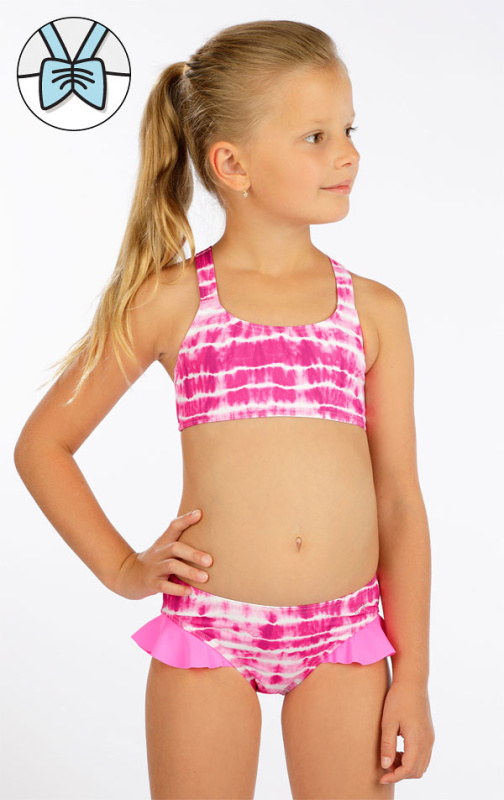 Dívčí plavky LITEX top růžové Velikost: 110