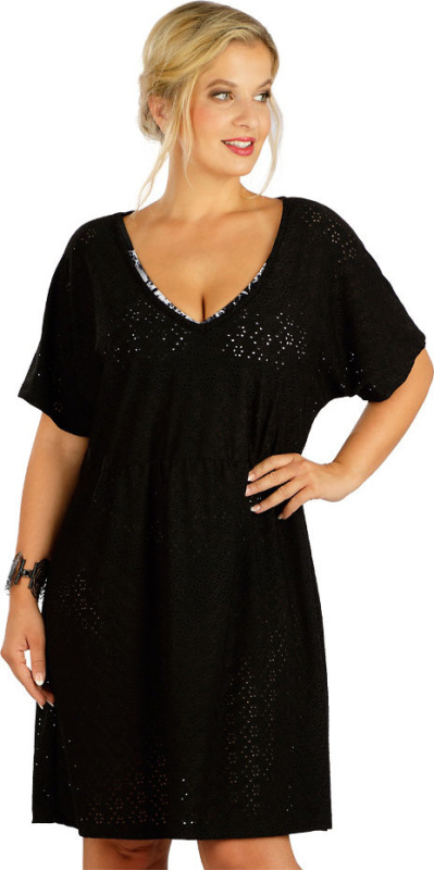 Dámská tunika LITEX se spadlým rukávem černá Barva: černá, Velikost: L