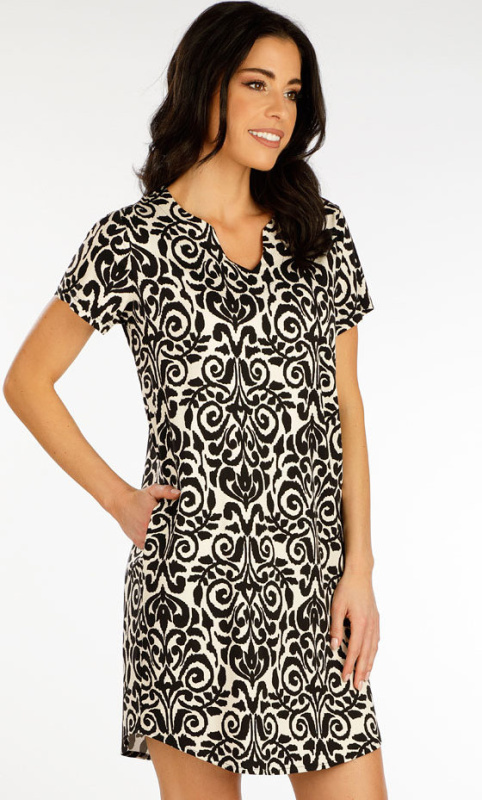 Dámské šaty LITEX s krátkým rukávem bílé Velikost: XL