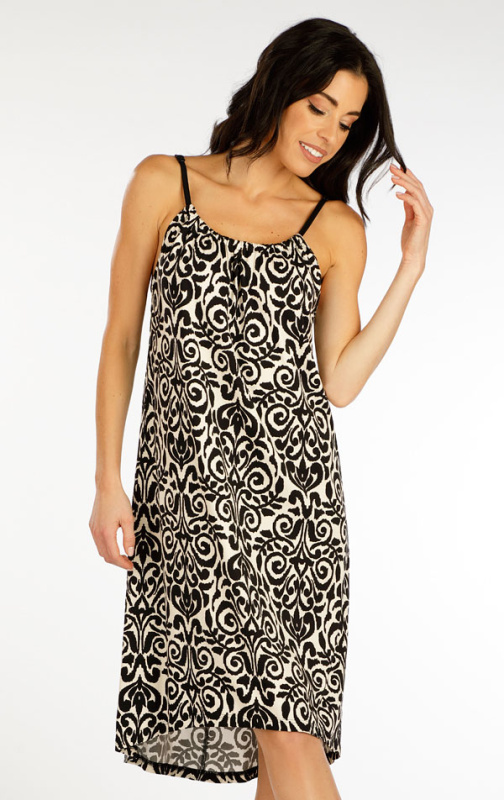 Dámské šaty LITEX na ramínka černé Velikost: L