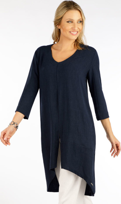 Dámská tunika LITEX s 3/4 rukávem modrá Barva: 515, Velikost: M