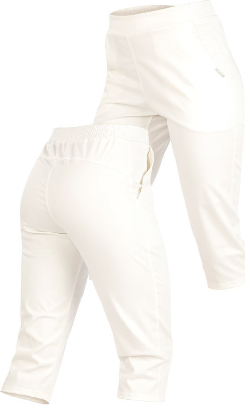 Dámské 3/4 kalhoty LITEX bílé Barva: Bílá, Velikost: S