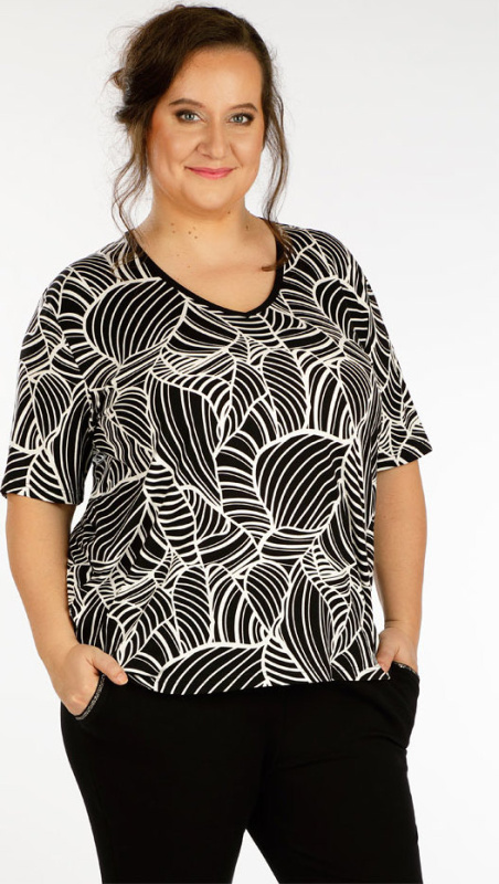 Dámské triko LITEX s krátkým rukávem černé Velikost: XXL