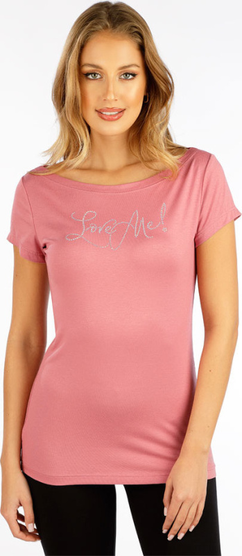 Dámské triko LITEX s krátkým rukávem růžové Barva: 340, Velikost: S