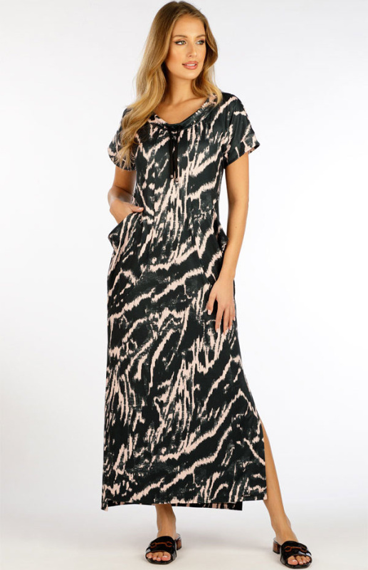 Dámské šaty LITEX s krátkým rukávem černé Velikost: M