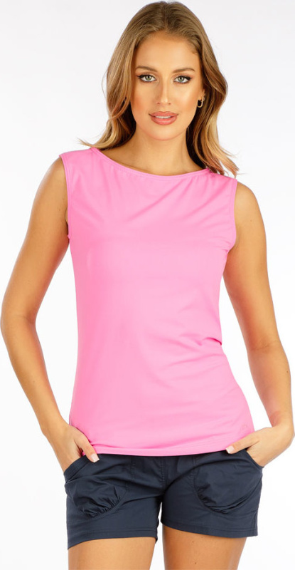 Dámské triko LITEX bez rukávu růžové Barva: 300, Velikost: M