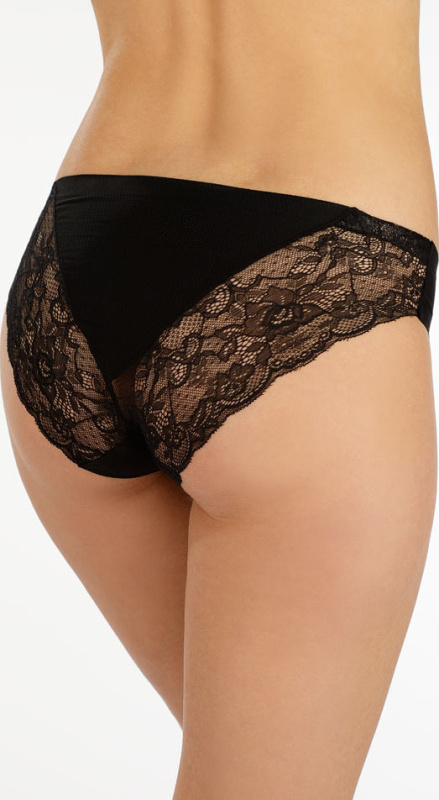 Dámské krajkové kalhotky LITEX černé Barva: Bílá, Velikost: L