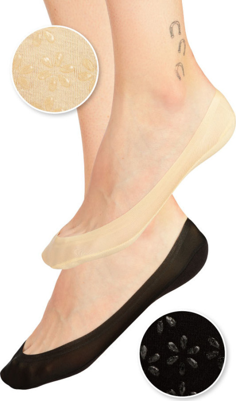 Neviditelné ponožky LITEX do balerin černé Barva: černá, Velikost: UNI