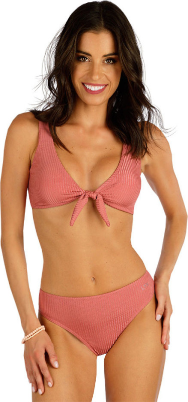 Dámské plavky LITEX kalhotky středně vysoké růžové Velikost: 42