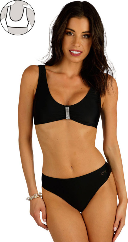 Dámské plavky LITEX top s vyjímatelnou výztuží černé Velikost: 36