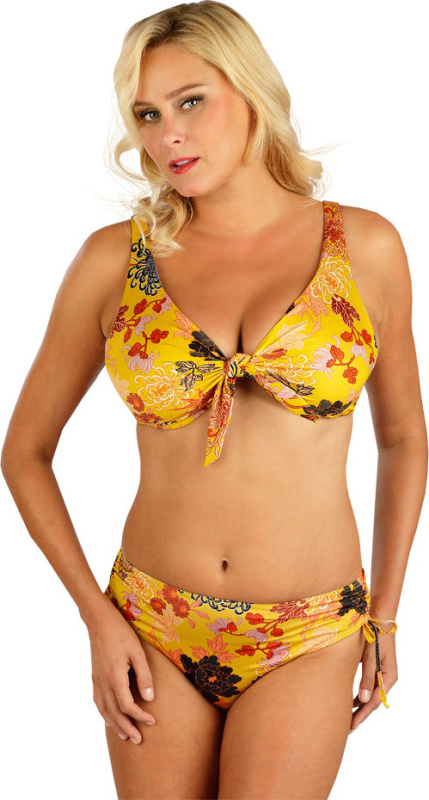 Dámské plavky LITEX kalhotky středně vysoké žluté Velikost: 38