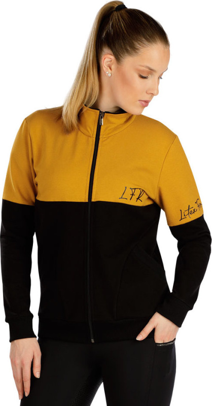 Dámská bavlněná mikina LITEX na zip černá Velikost: M