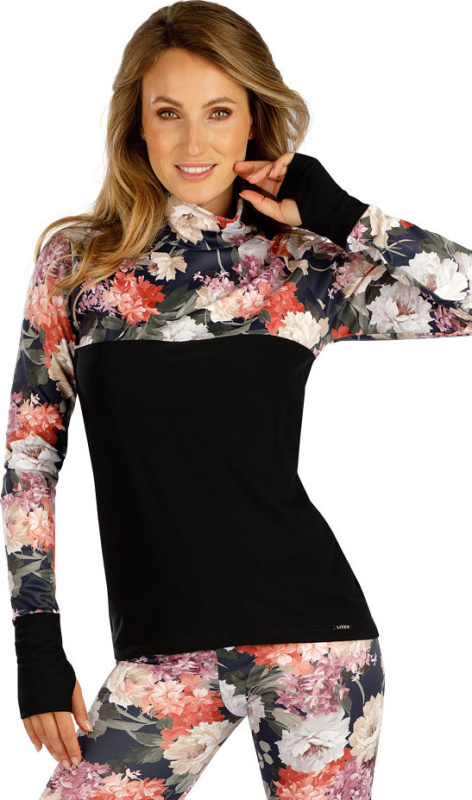 Dámský rolák LITEX s dlouhým rukávem černý Velikost: XL