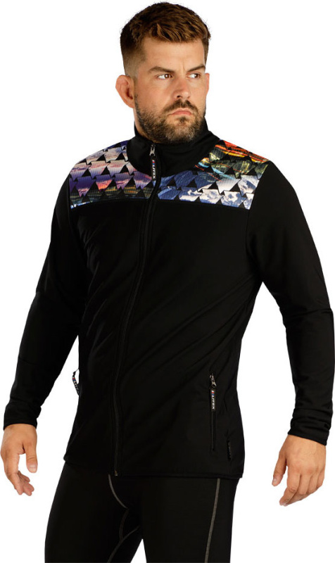 Pánská mikina LITEX na zip černá Velikost: M