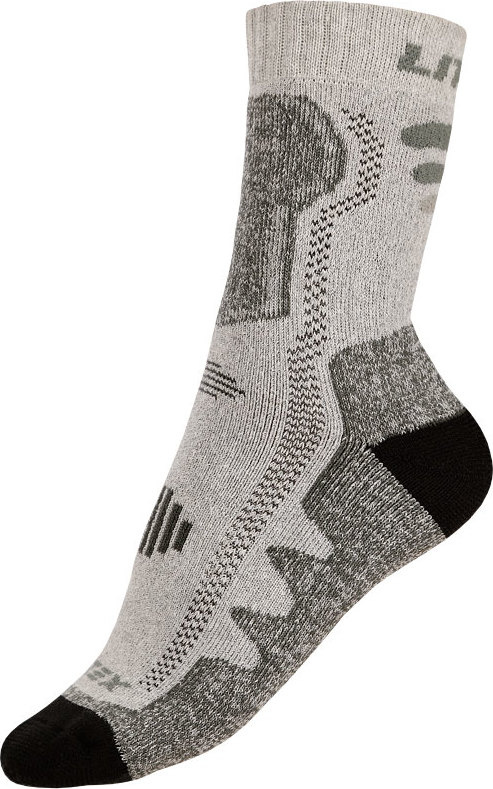 Unisex outdoor ponožky LITEX hnědé Barva: tmavě šedé melé, Velikost: 30-31